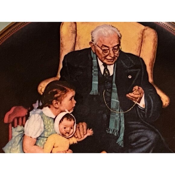 Norman Rockwell Ones We Love 1988 Knowles Collectors Plate Tender Loving Care - Picture 2 of 3